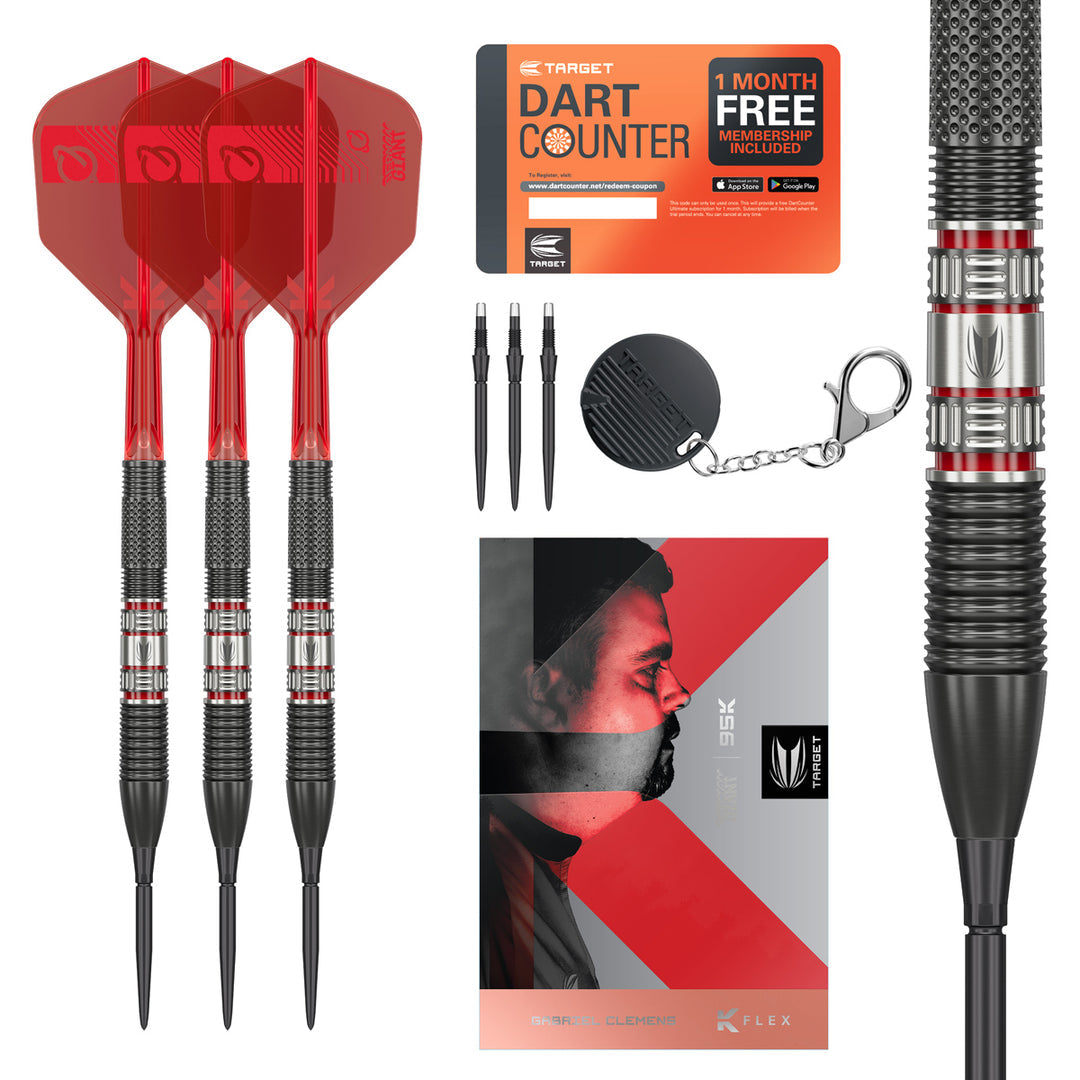 Gabriel Clemens 95K 95% Tungsten SP Steel Tip Darts by Target - The Darts Shop