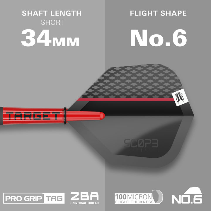 Scope 04 90% Tungsten SP Steel Tip Darts by Target - The Darts Shop