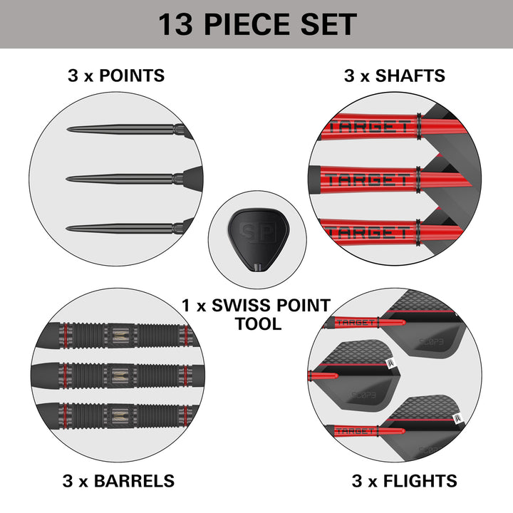 Scope 02 90% Tungsten SP Steel Tip Darts by Target - The Darts Shop