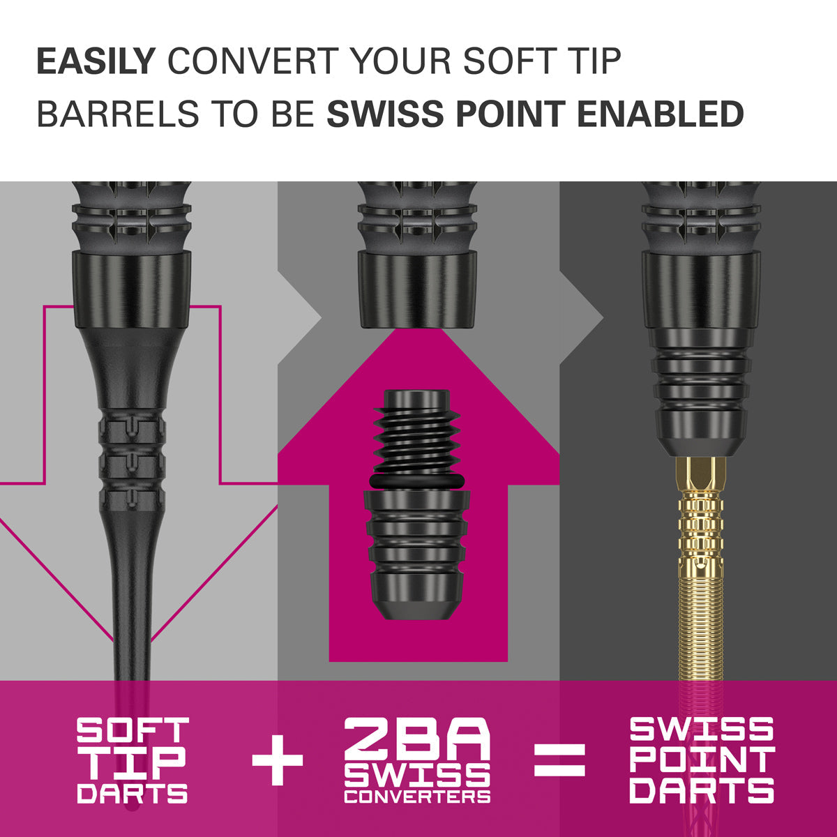 2ba Swiss Converter Black by Target - view 2