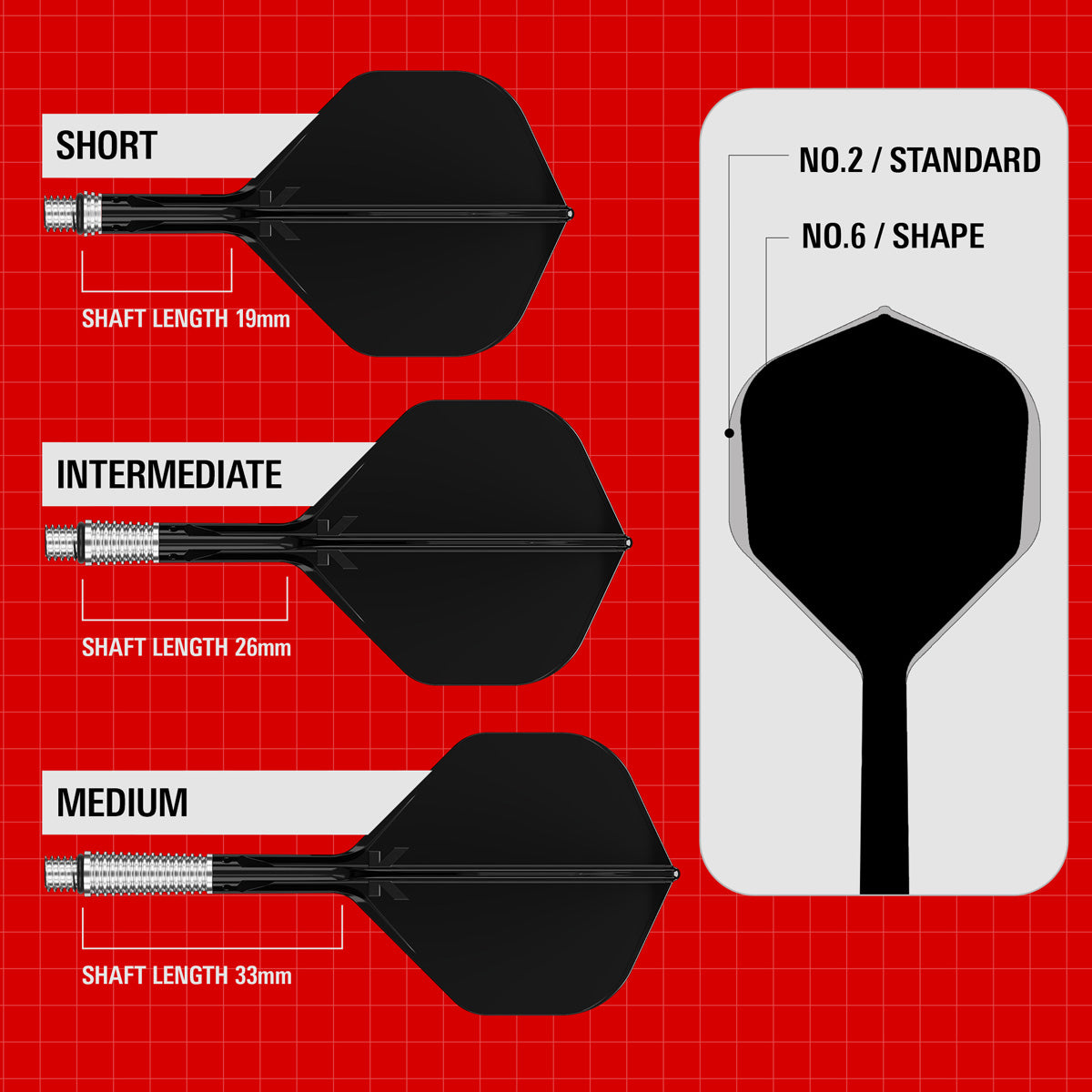 Target K-Shift Black No2 Integrated Flights & Shafts - view 5