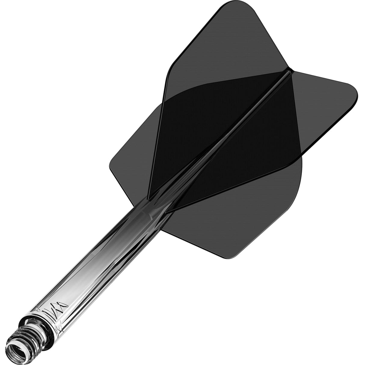 Mission Force 90 - New Moulded Flight & Shaft System - Transparent Black - Standard No6 - The Darts Shop