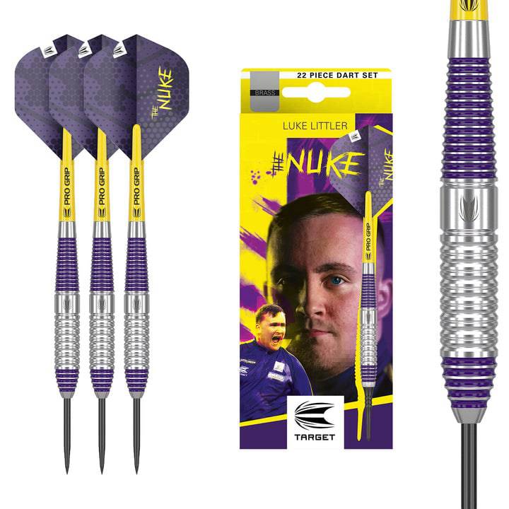 Luke Littler Brass Steel Tip Darts by Target - The Darts Shop