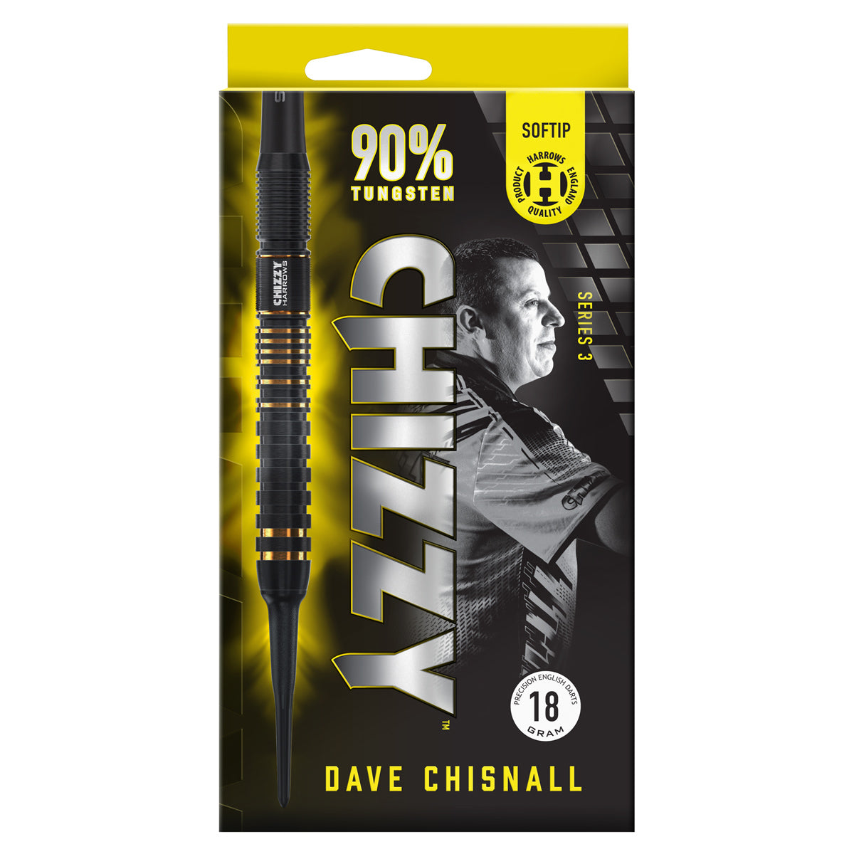 Dave Chisnall Chizzy Series 3 90% Tungsten Soft Tip Darts by Harrows - view 5