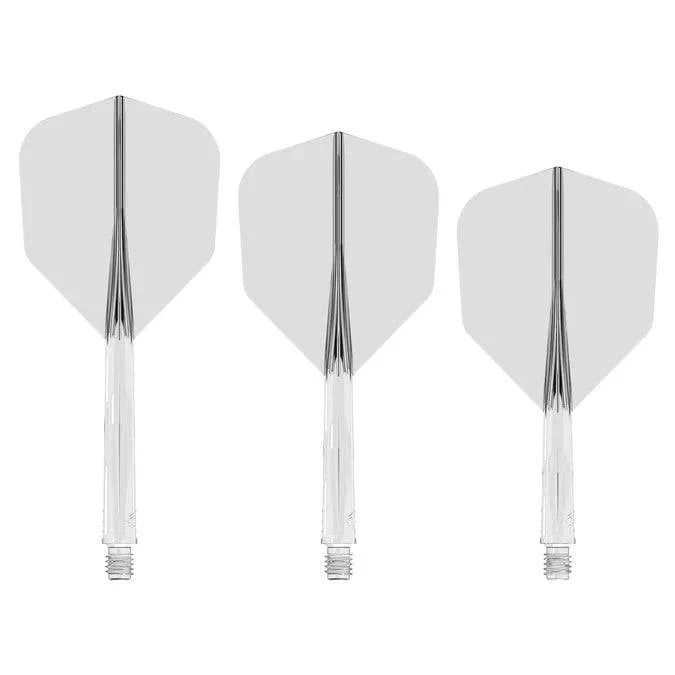 Mission Force 90 - New Moulded Flight & Shaft System - Clear - Standard No6 - The Darts Shop