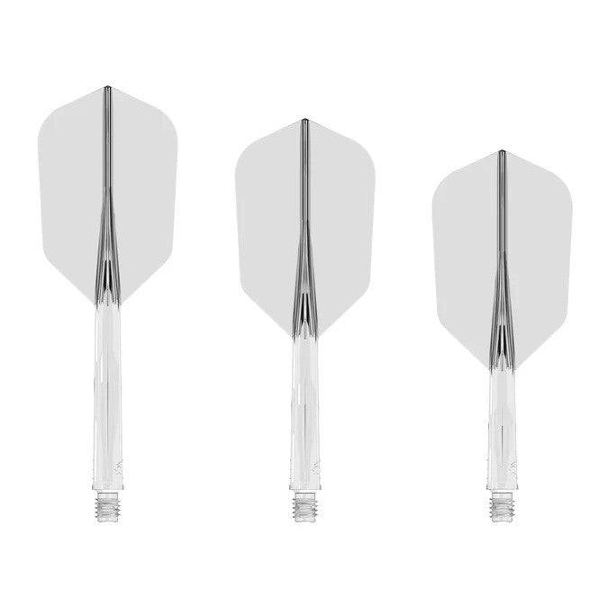 Mission Force 90 - New Moulded Flight & Shaft System - Clear - Slim - The Darts Shop