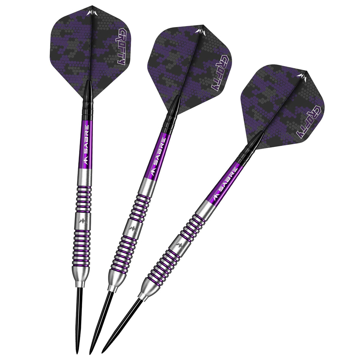Mission Joe Croft Darts - Steel Tip - 95% Tungsten - Silver & Purple Electro - view 5