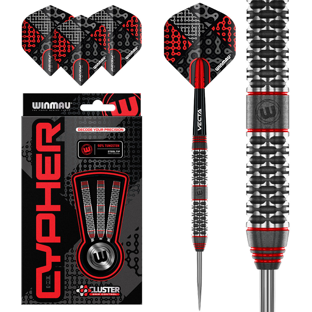 Cypher 90% Tungsten Steel Tip Darts by Winmau - The Darts Shop