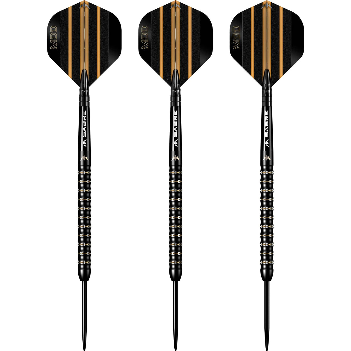 Mission Mike De Decker Darts - Steel Tip - 95% Tungsten - Black & Gold PVD - The Darts Shop