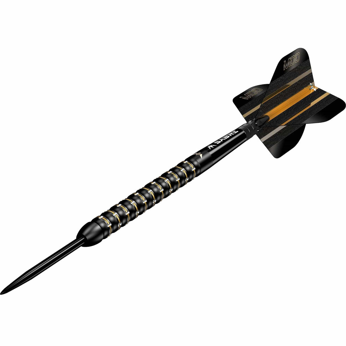 Mission Mike De Decker Darts - Steel Tip - 95% Tungsten - Black & Gold PVD - The Darts Shop