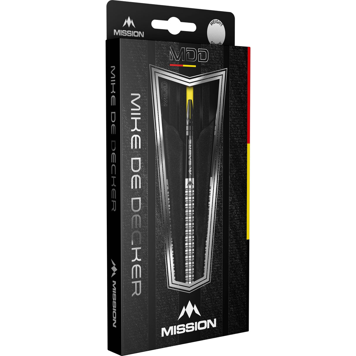 Mission Mike De Decker Darts - Steel Tip - 95% Tungsten - Silver - The Darts Shop