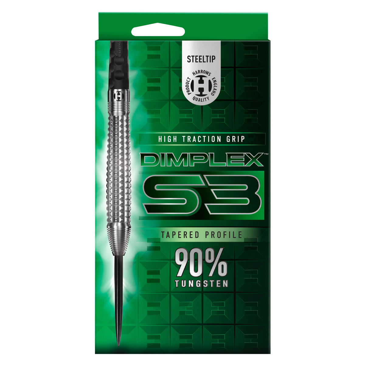 Harrows Dimplex S3 Tapered 90% Tungsten Steel Tip Darts - view 5