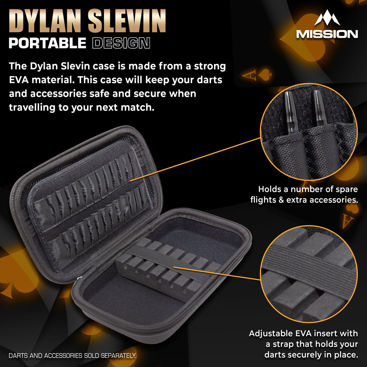 Mission Darts Players- EVA Dart Case - Dylan Slevin - view 3
