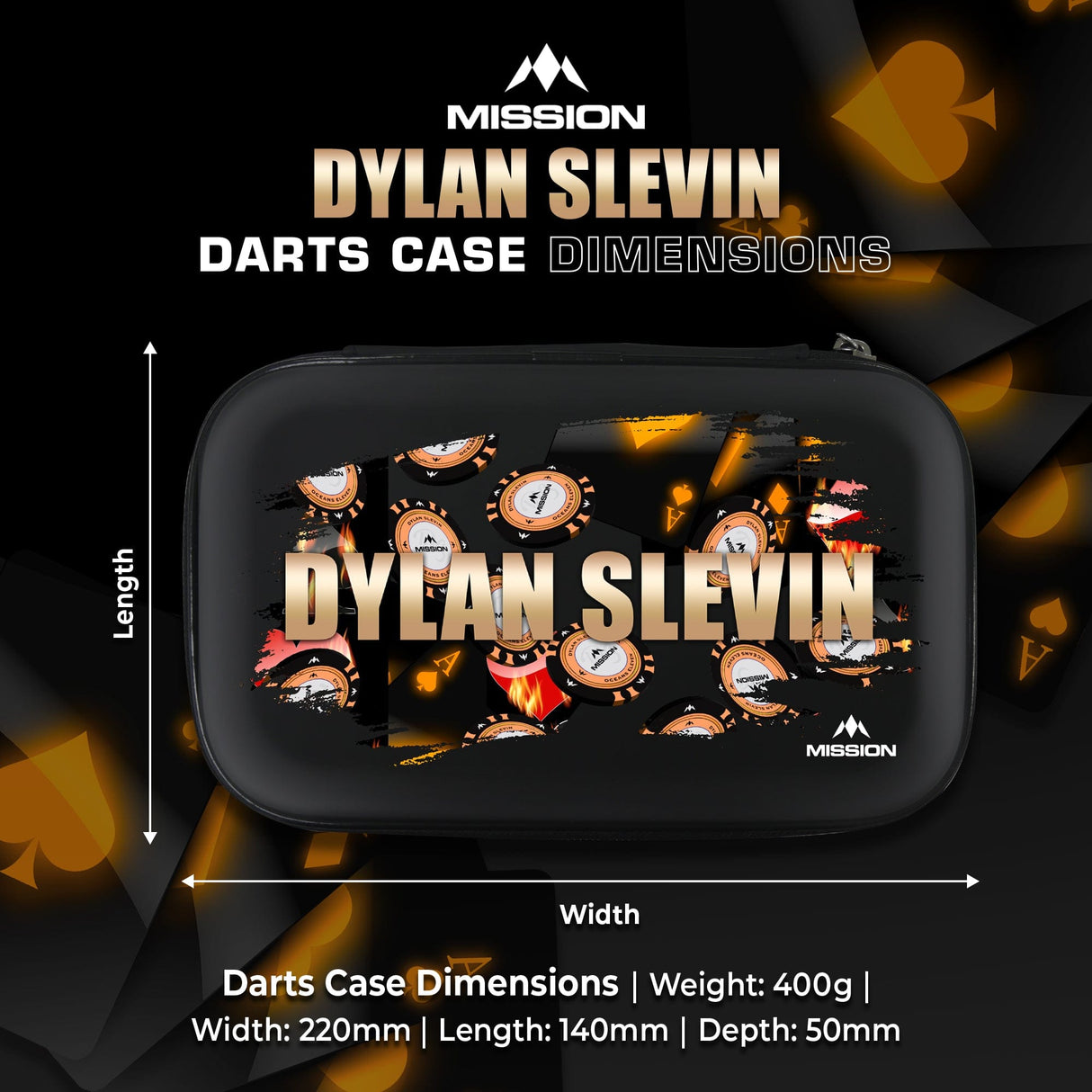 Mission Darts Players- EVA Dart Case - Dylan Slevin - view 5
