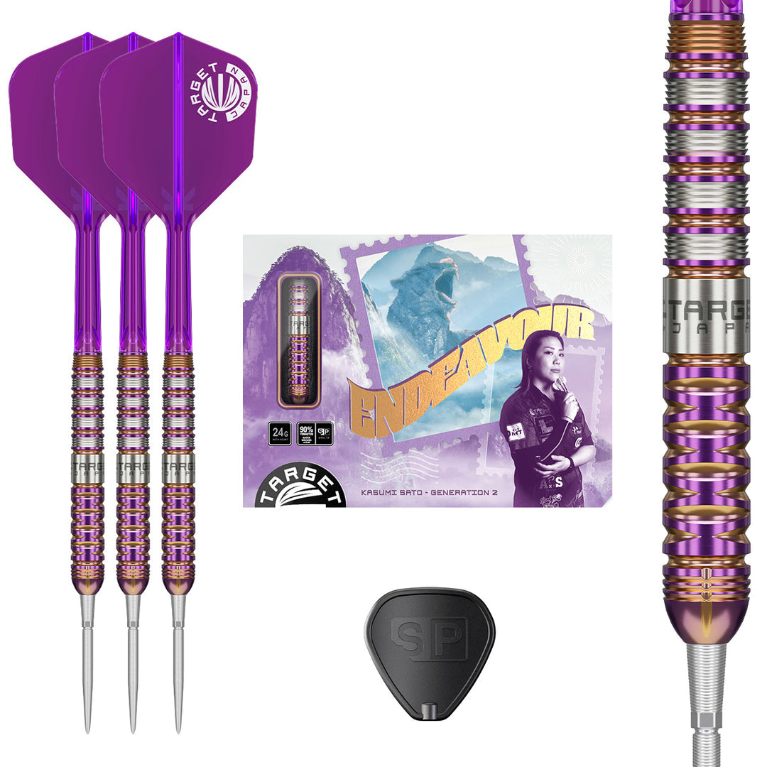 Target Japan Endeavour G2 90% Tungsten SP Steel Tip Darts - The Darts Shop