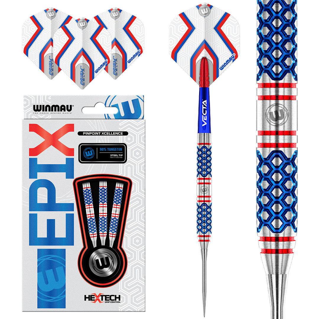 Epix 90% Tungsten Steel Tip Darts by Winmau - The Darts Shop