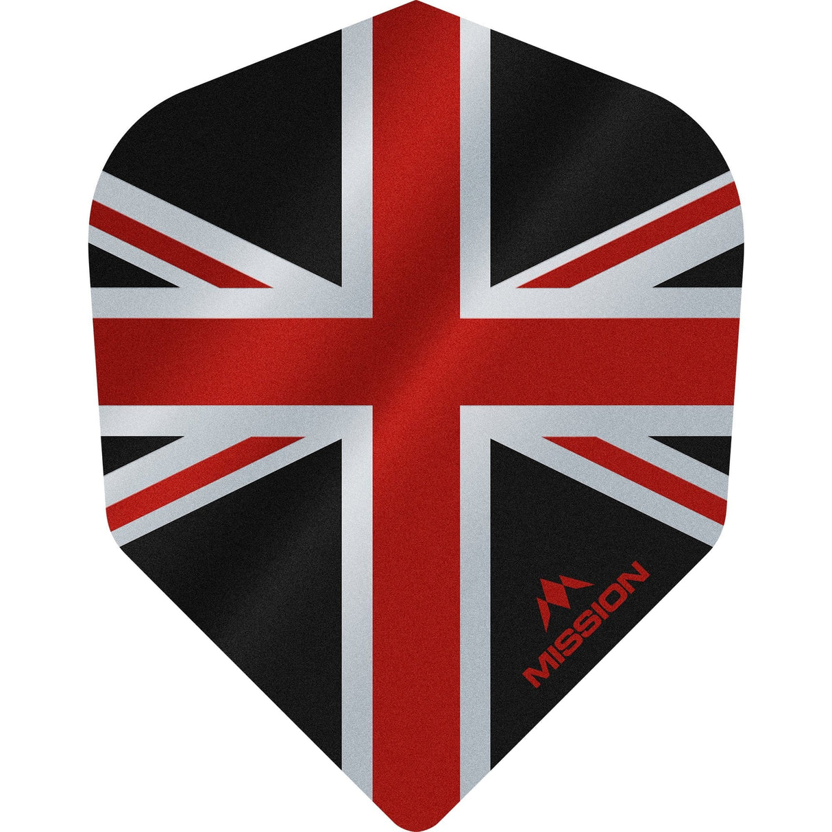 *Mission Alliance Union Jack Dart Flights - No6 - Std - Black - view 2