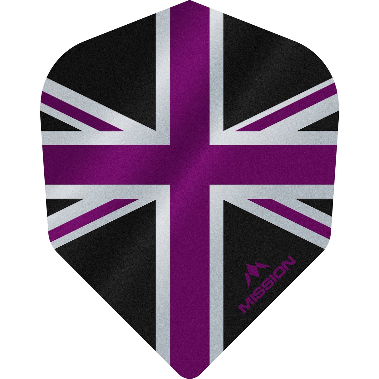 *Mission Alliance Union Jack Dart Flights - No6 - Std - Black - view 6