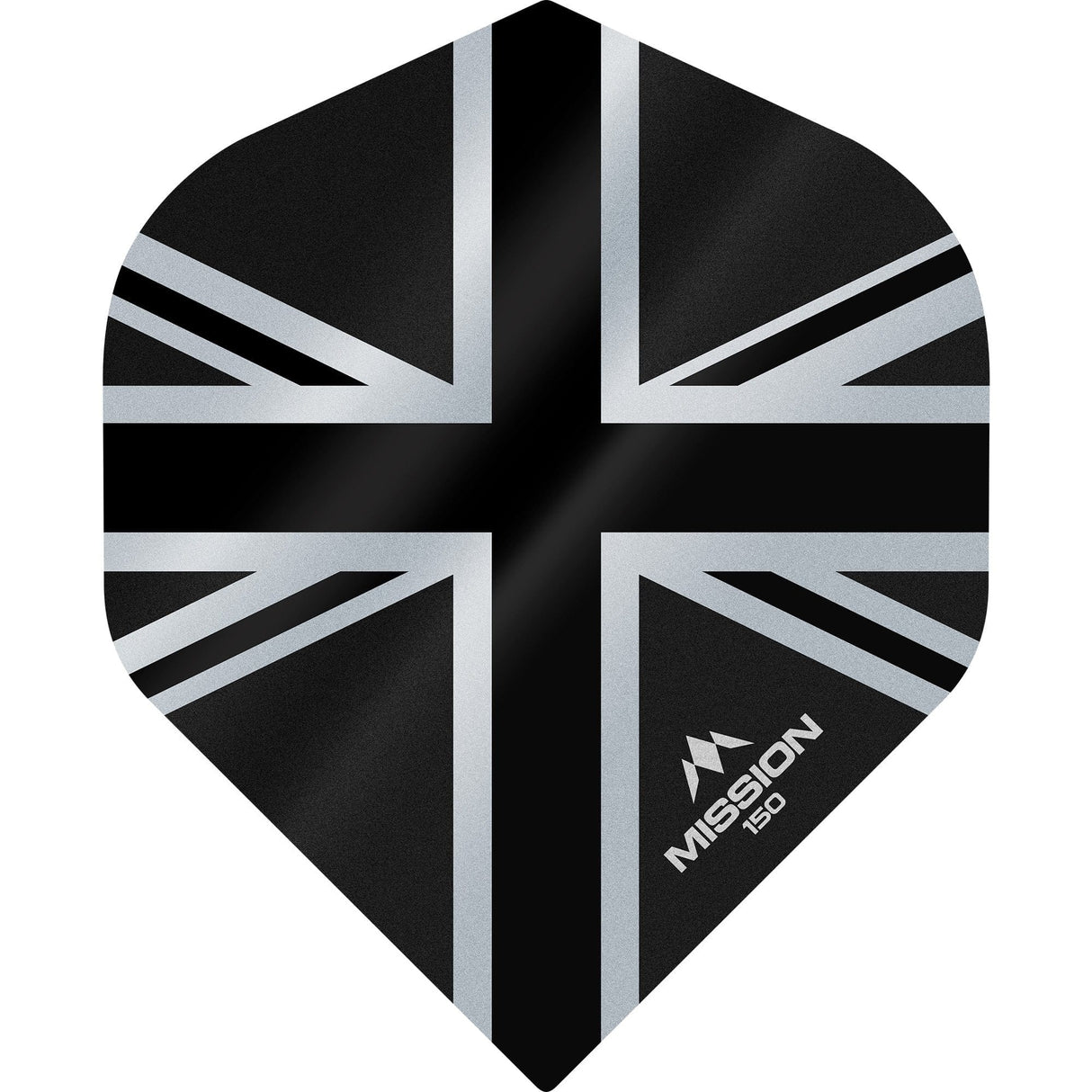 *Mission Alliance Union Jack Dart Flights - 150 - No2 - Black - view 5