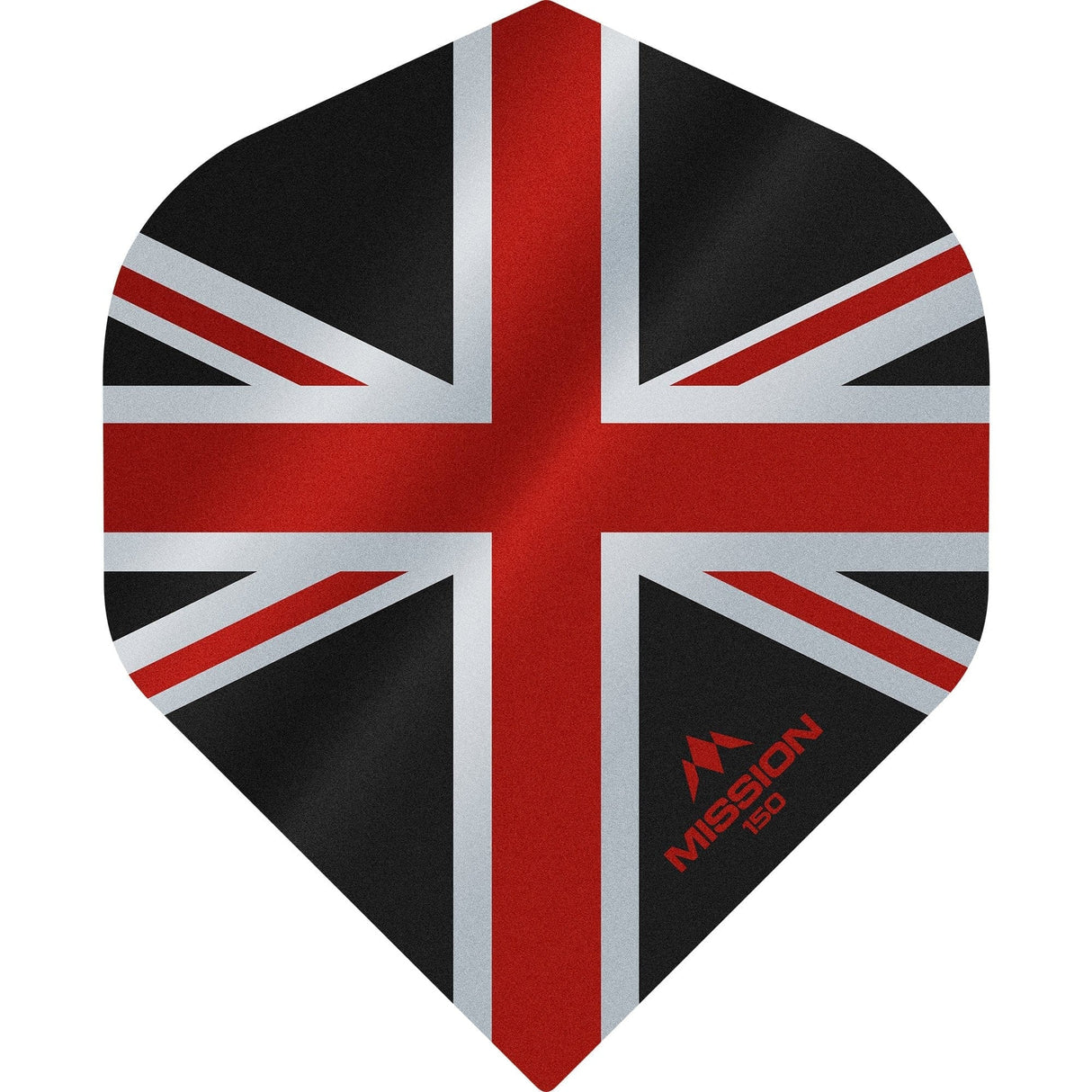 *Mission Alliance Union Jack Dart Flights - 150 - No2 - Black - view 2