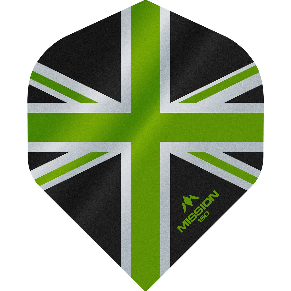 *Mission Alliance Union Jack Dart Flights - 150 - No2 - Black - view 3