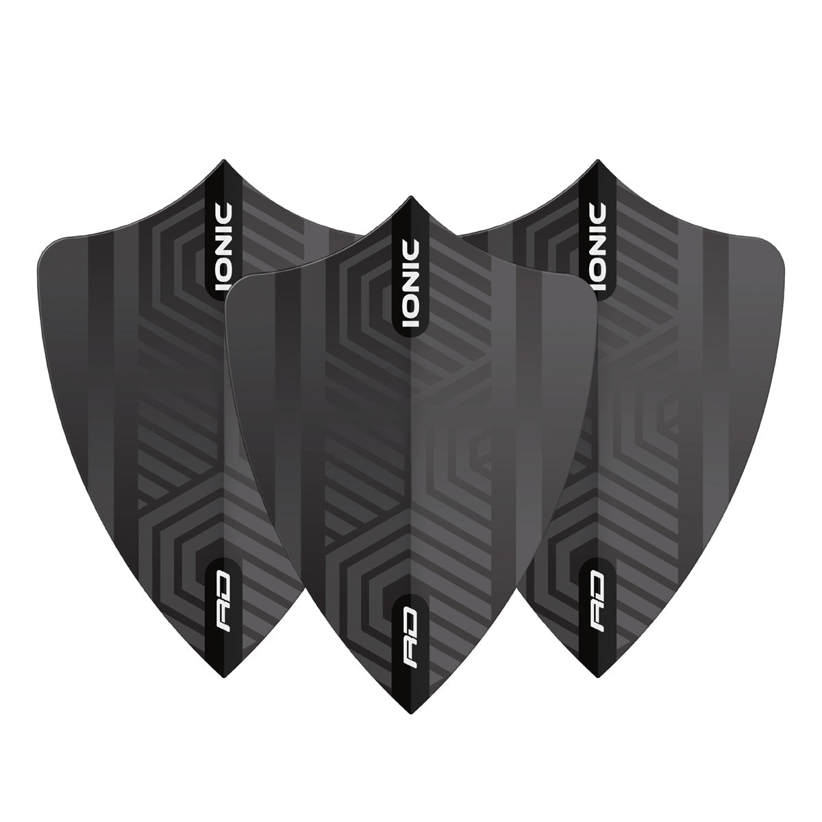 Hardcore Iceman Black Freestyle Dart Flights by Red Dragon - view 2