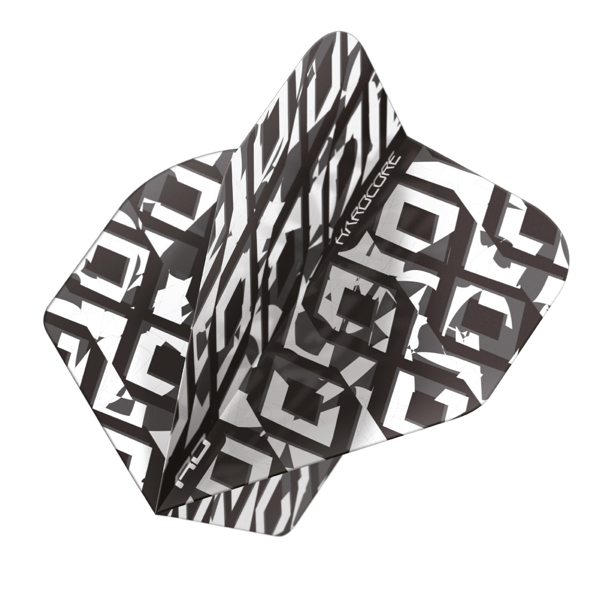 Hardcore Radical Black & White Standard Dart Flights by Red Dragon - view 3
