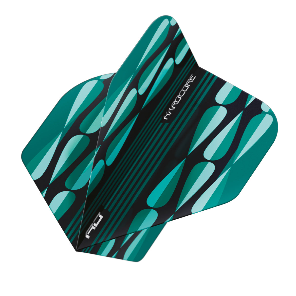 Hardcore Radical Turquoise Teardrop Standard Dart Flights by Red Dragon - view 3