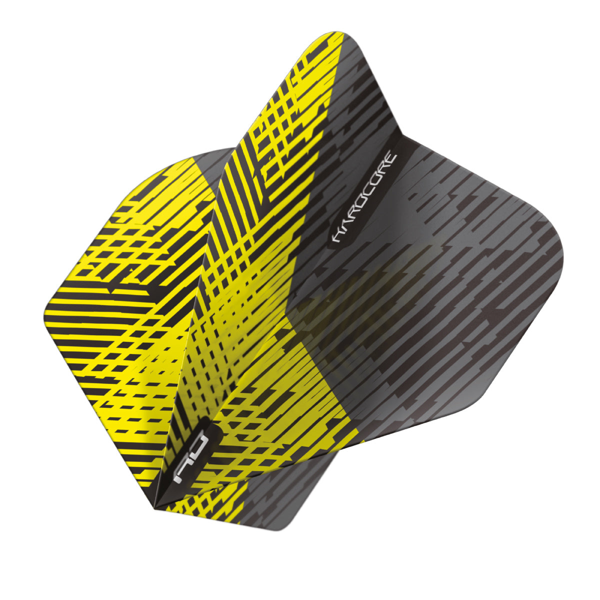 Hardcore Radical Yellow & Black Fleck Standard Dart Flights by Red Dragon - view 3