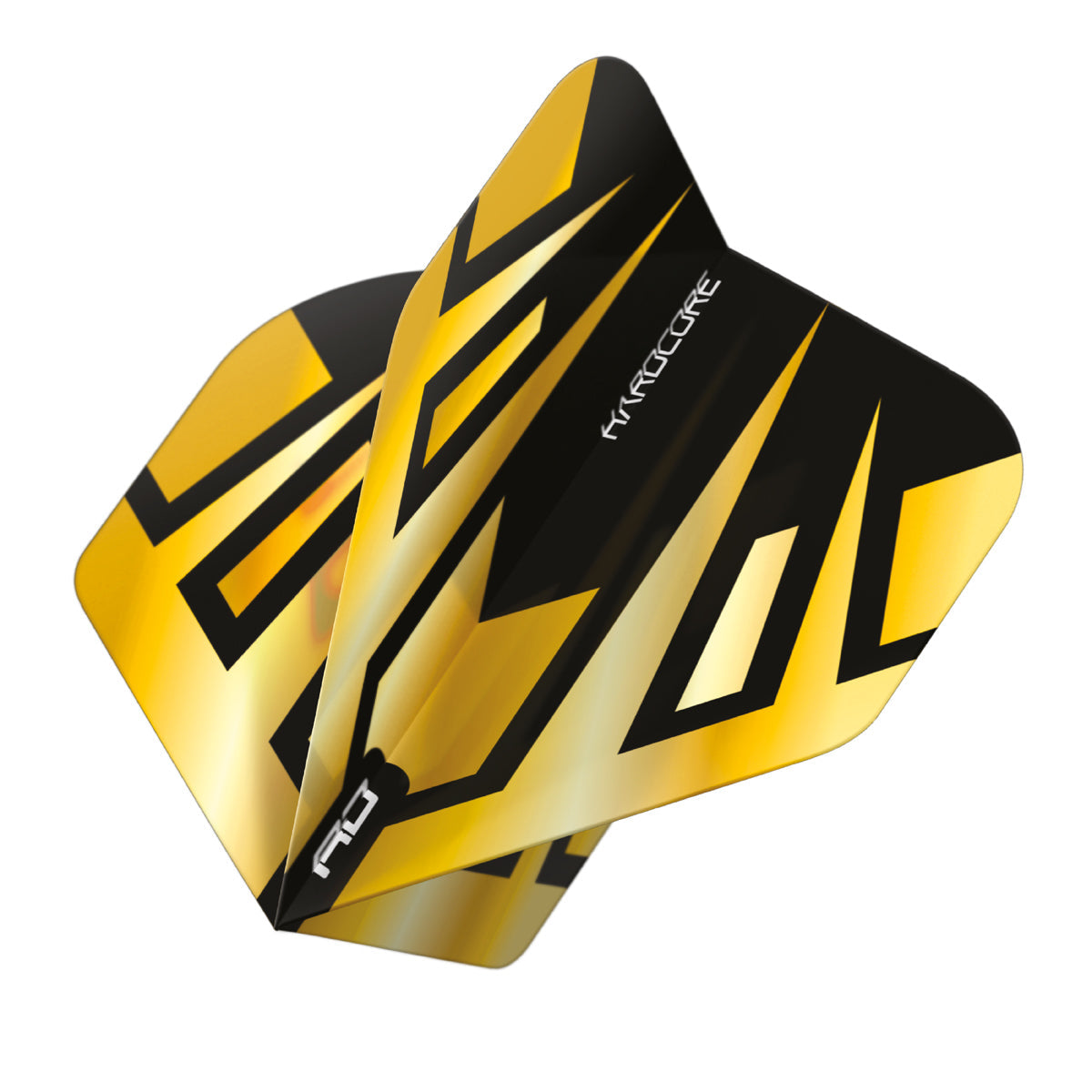 Hardcore Premium Gold & Black Tribal Standard Dart Flights by Red Dragon - view 3