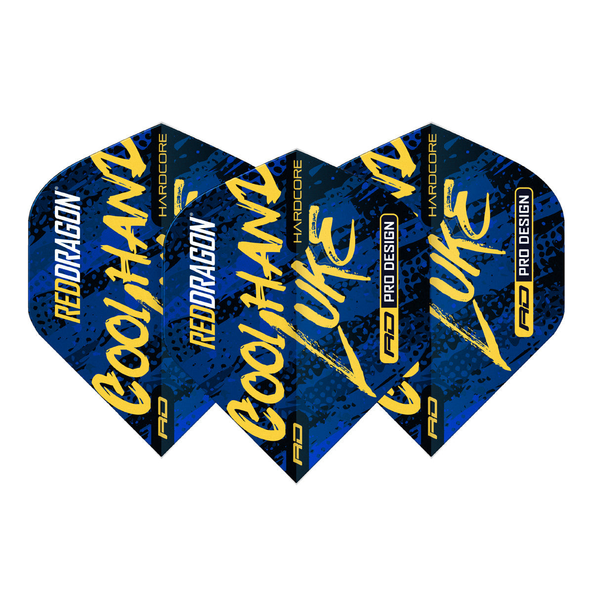 Luke Humphries Signature Blue Hardcore Standard Dart Flights by Red Dragon - view 2