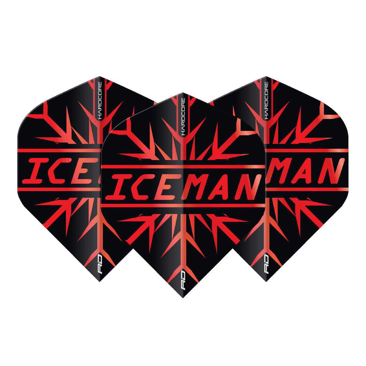 Gerwyn Price Red Hardcore Premium Standard Dart Flights by Red Dragon - view 2