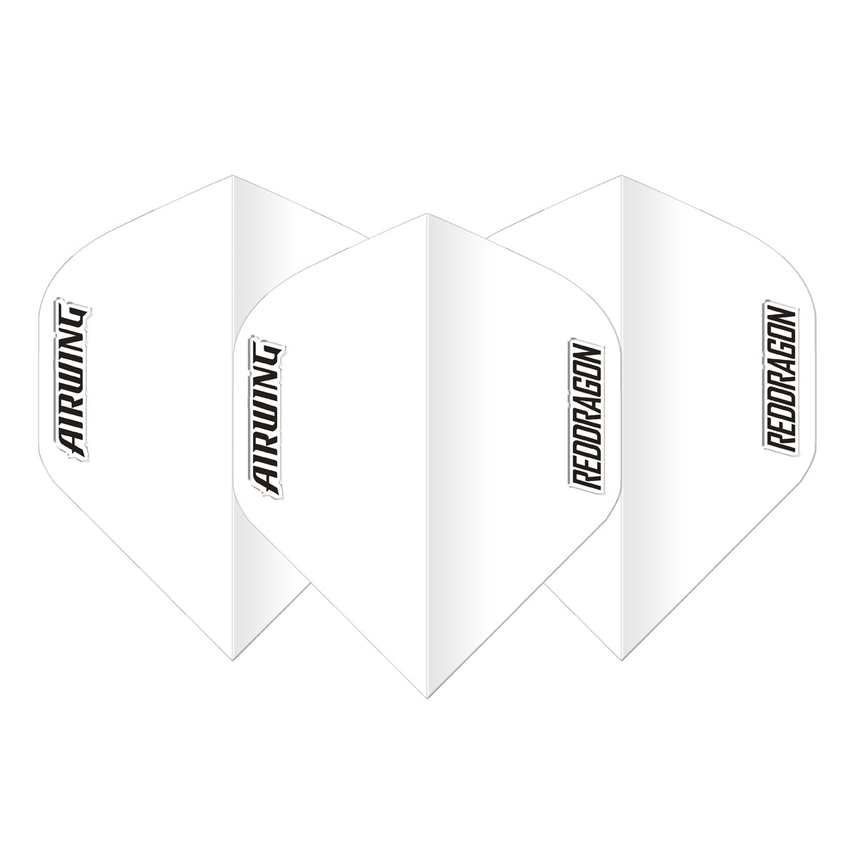 Airwing White Standard Dart Flights by Red Dragon - view 2