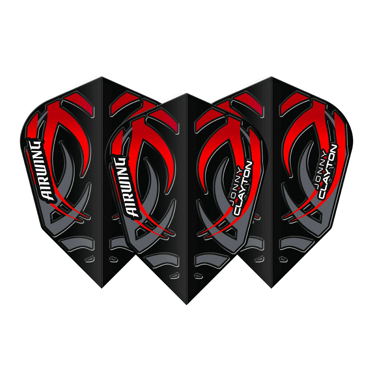 Airwing Jonny Clayton Red V-Standard Dart Flights by Red Dragon - view 2