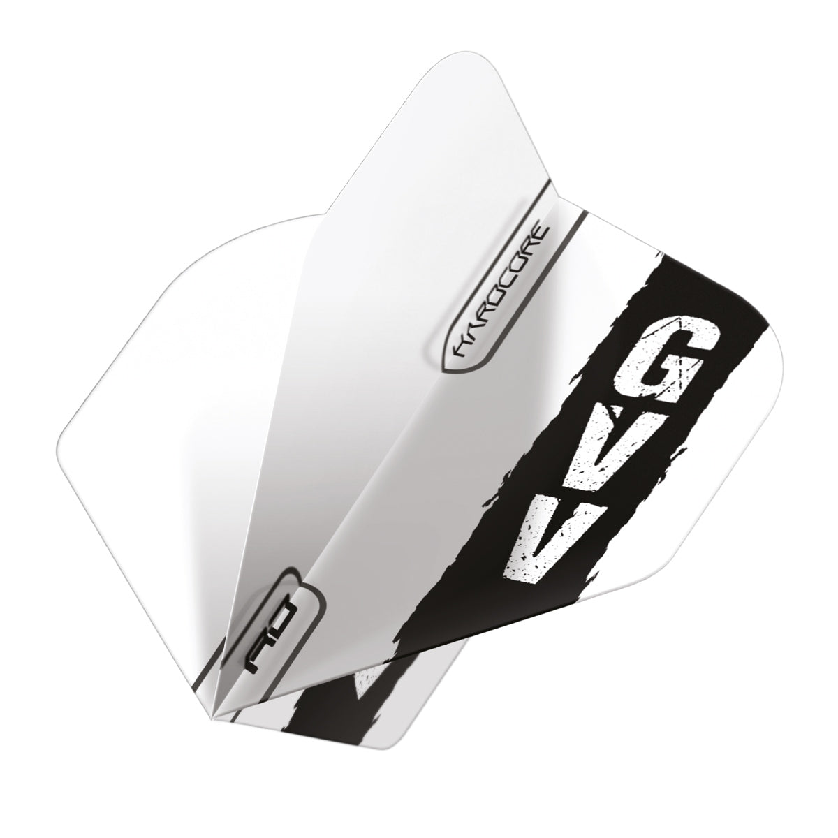 Gian van Veen Black & White Hardcore Standard Dart Flights by Red Dragon - view 2