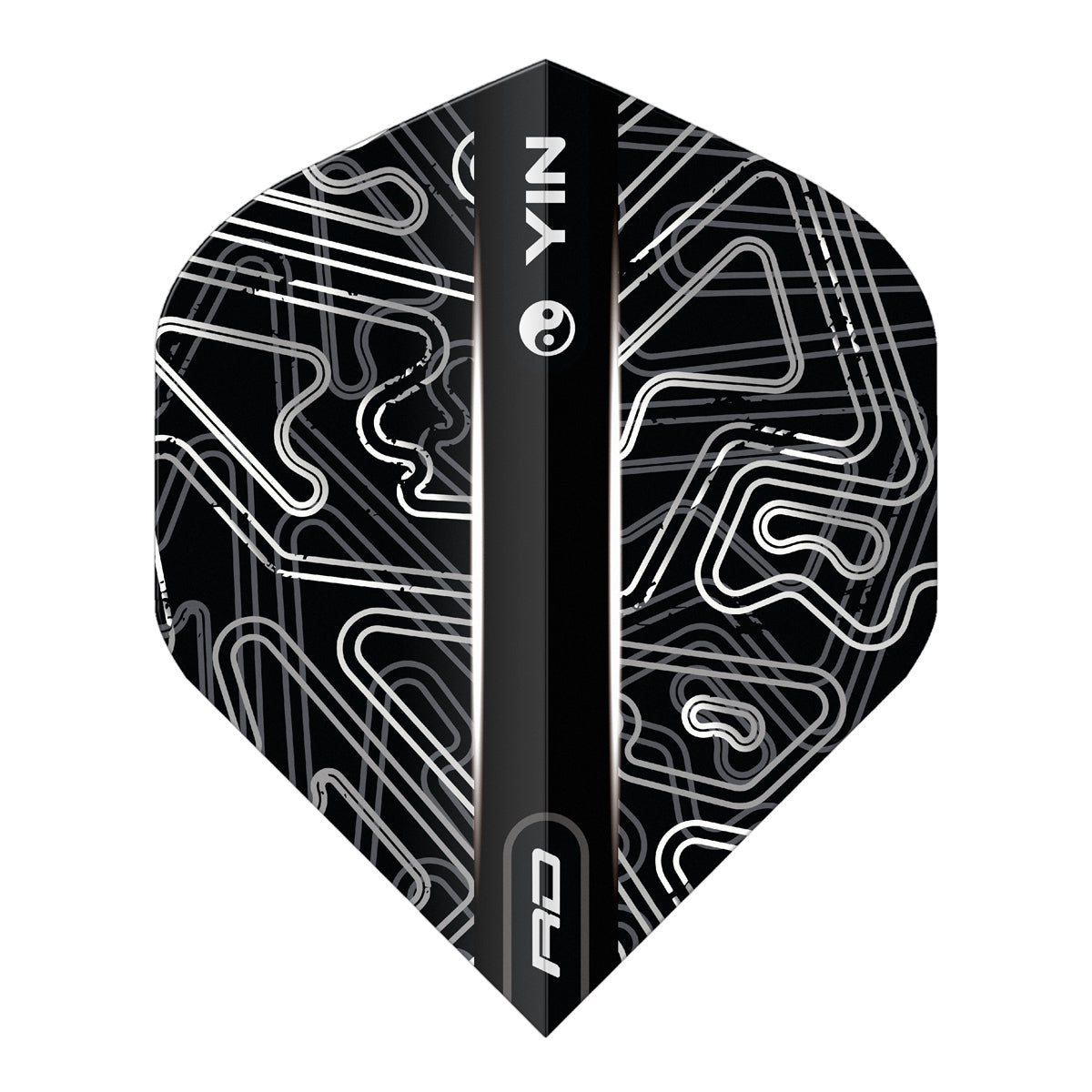 Yin Yang White & Black Standard Dart Flights by Red Dragon - view 5