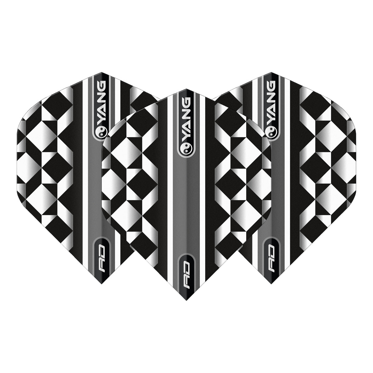 Yin Yang Multi-Colour Standard Dart Flights by Red Dragon - view 4