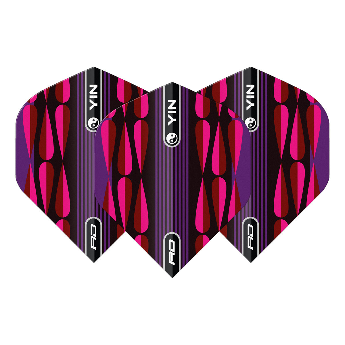 Yin Yang Pink & Green Standard Dart Flights by Red Dragon - view 6