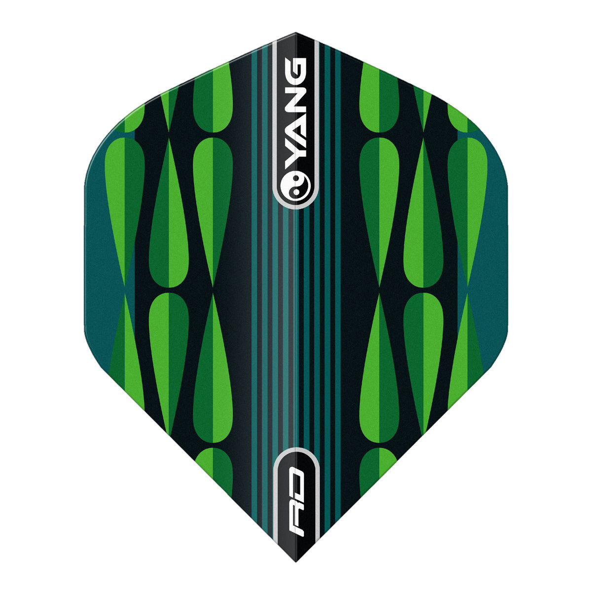 Yin Yang Pink & Green Standard Dart Flights by Red Dragon - view 3