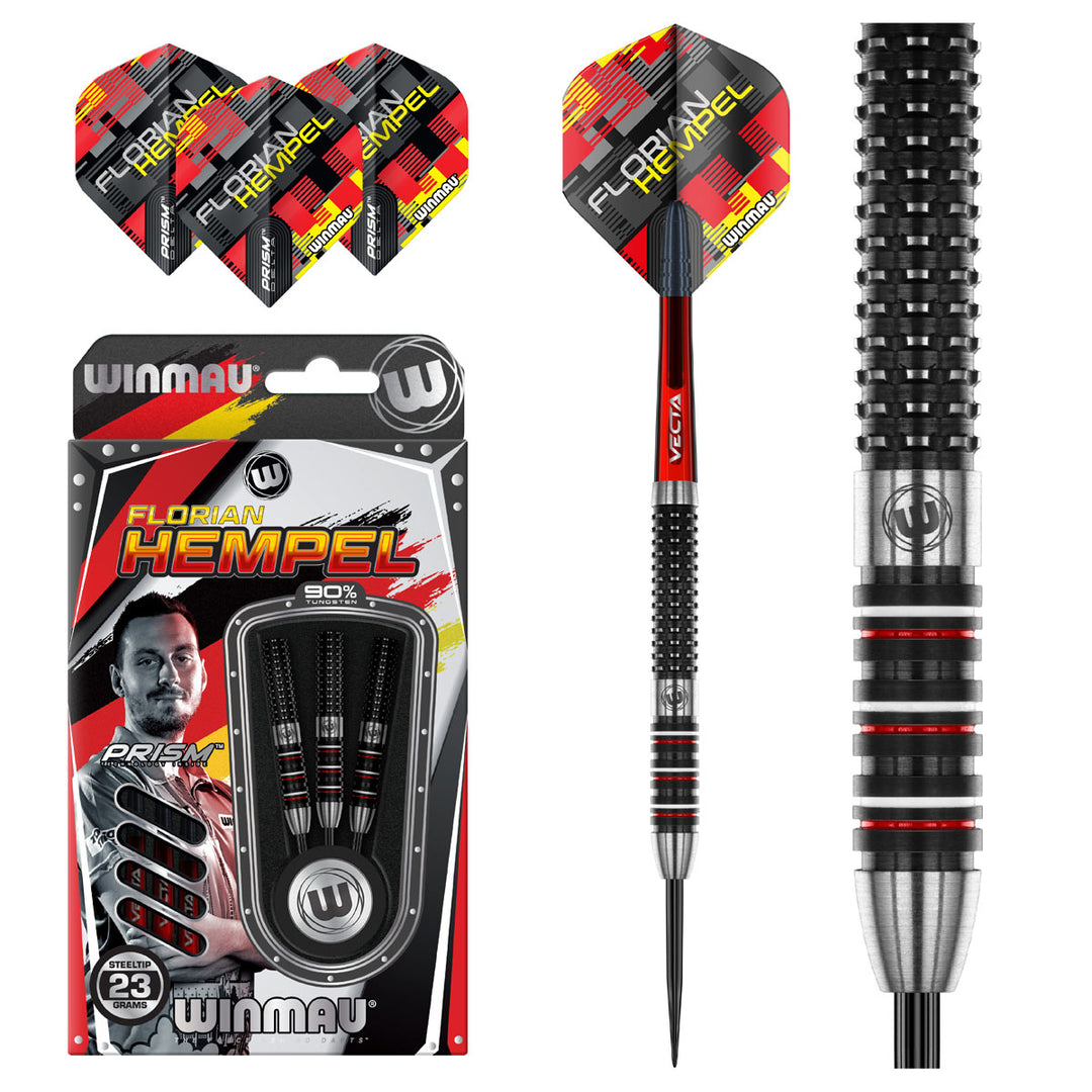 Florian Hempel 90% Tungsten Steel Tip Darts by Winmau - The Darts Shop