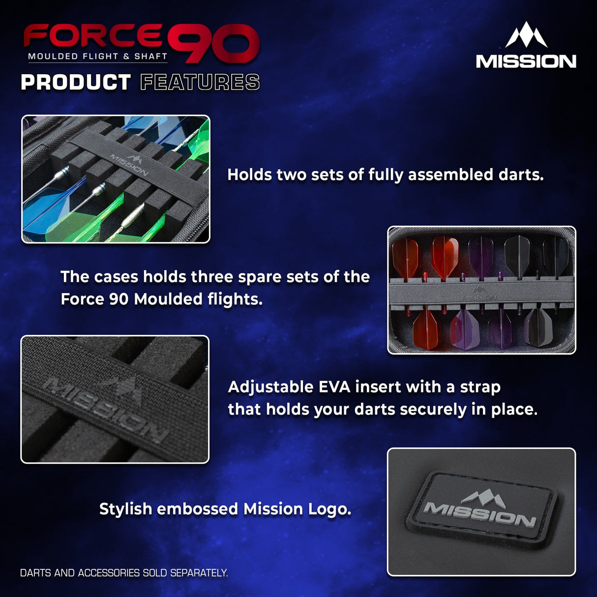 Mission Force 90 Dart Case - EVA Moulded Wallet - Large - view 4