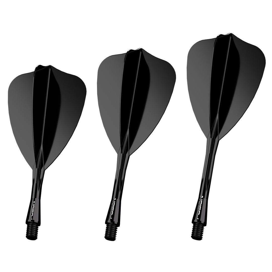 Winmau Fusion Arrow Integrated Flight & Shaft Black - The Darts Shop