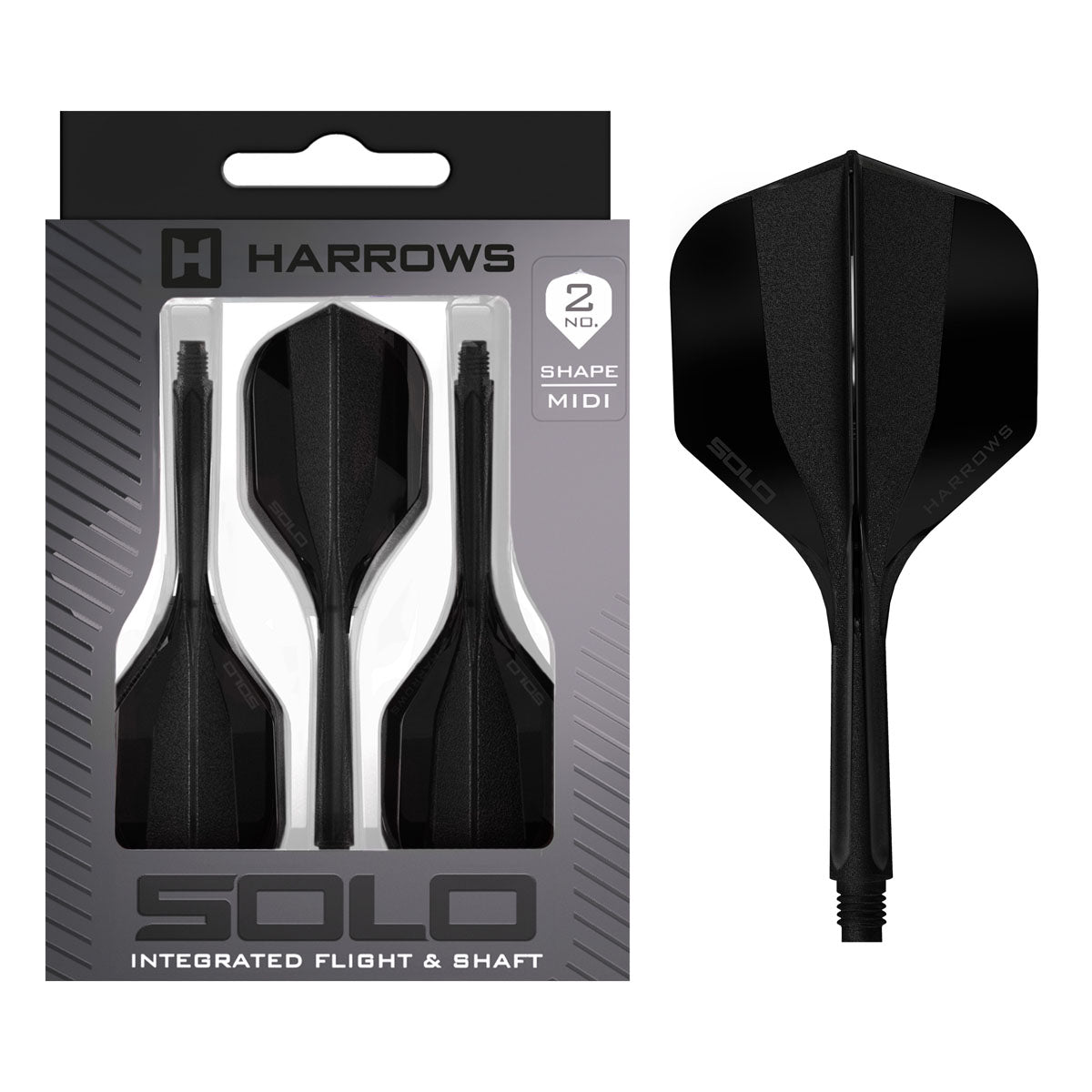 Harrows Solo Integrated Flights & Shafts No2