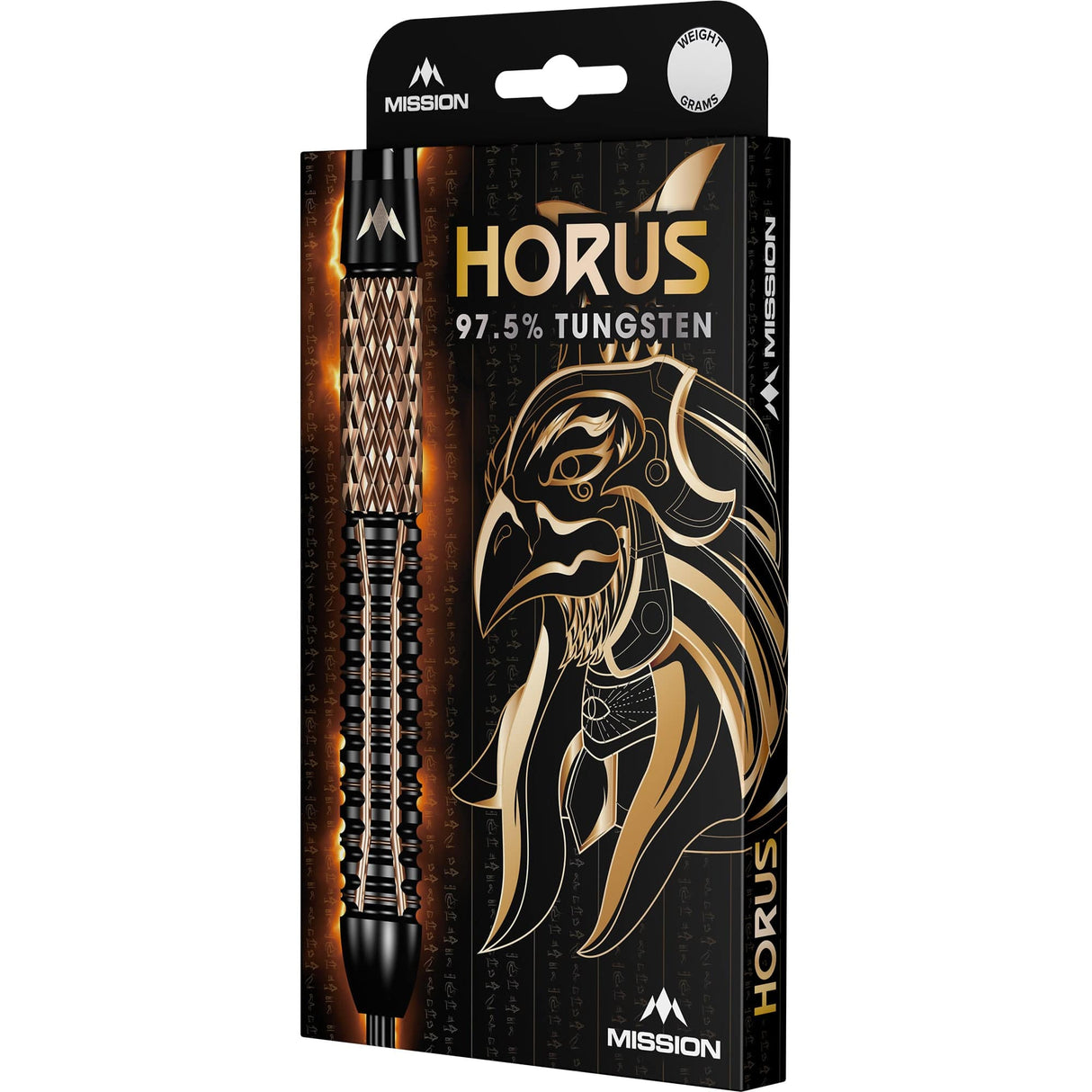 Mission Horus Darts - Steel Tip - 97.5% Tungsten - Black & Bronze Electro - The Darts Shop