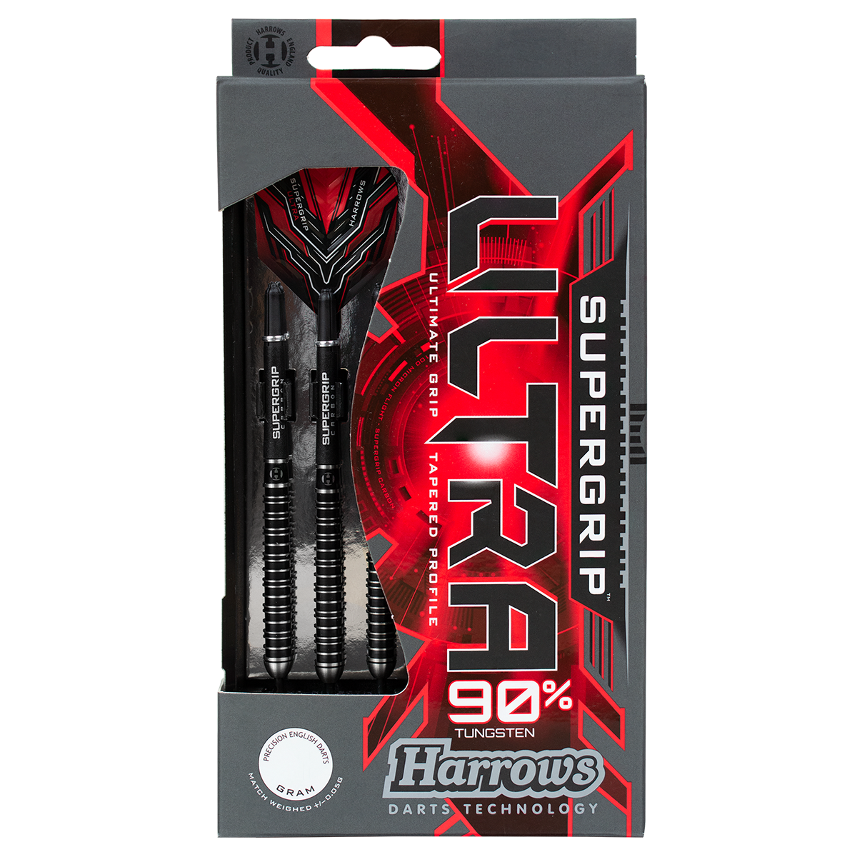 Harrows Supergrip Ultra 90% Tungsten Steel Tip Darts - view 5