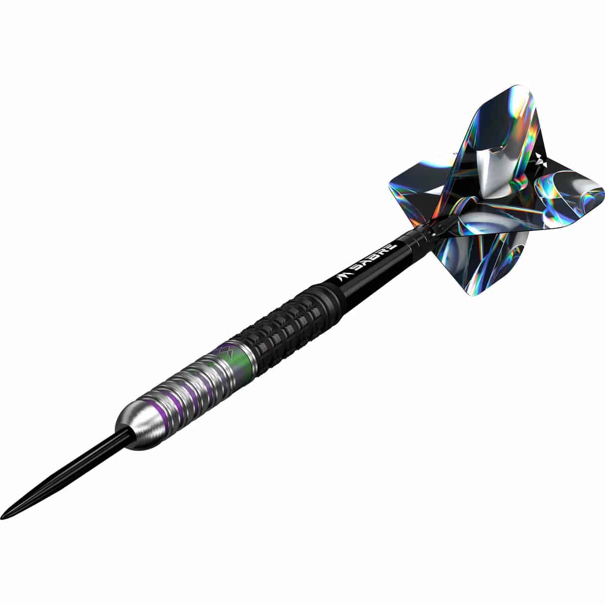 Mission Iridian Darts - Steel Tip - 90% Tungsten - Black & Coral PVD - The Darts Shop