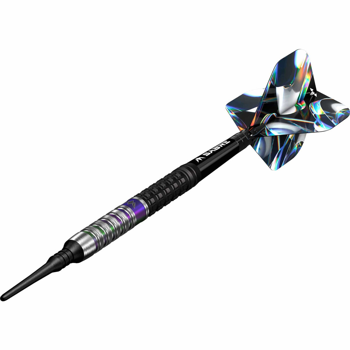 Mission Iridian Darts - Soft Tip - 90% Tungsten - Black & Coral PVD - 20g - view 5