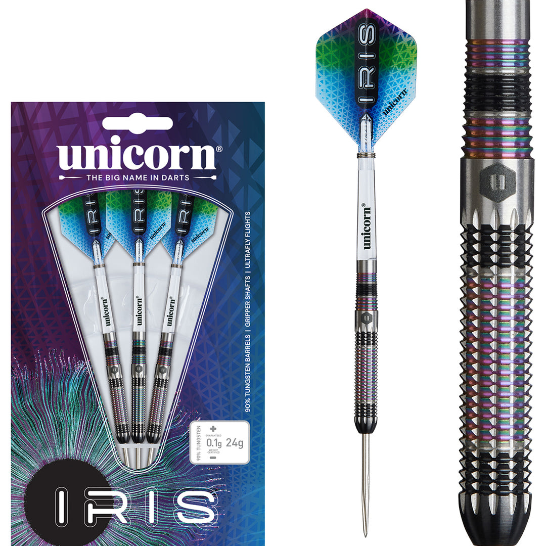 Iris 90% Tungsten Steel Tip Darts by Unicorn - The Darts Shop