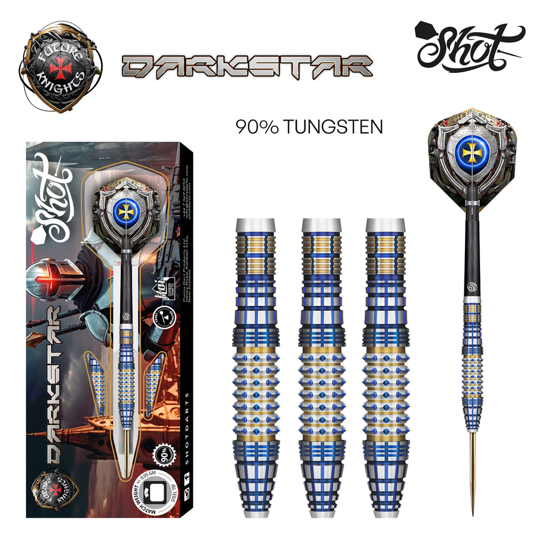Future Knights Darkstar 90% Tungsten Steel Tip Darts by Shot - The Darts Shop
