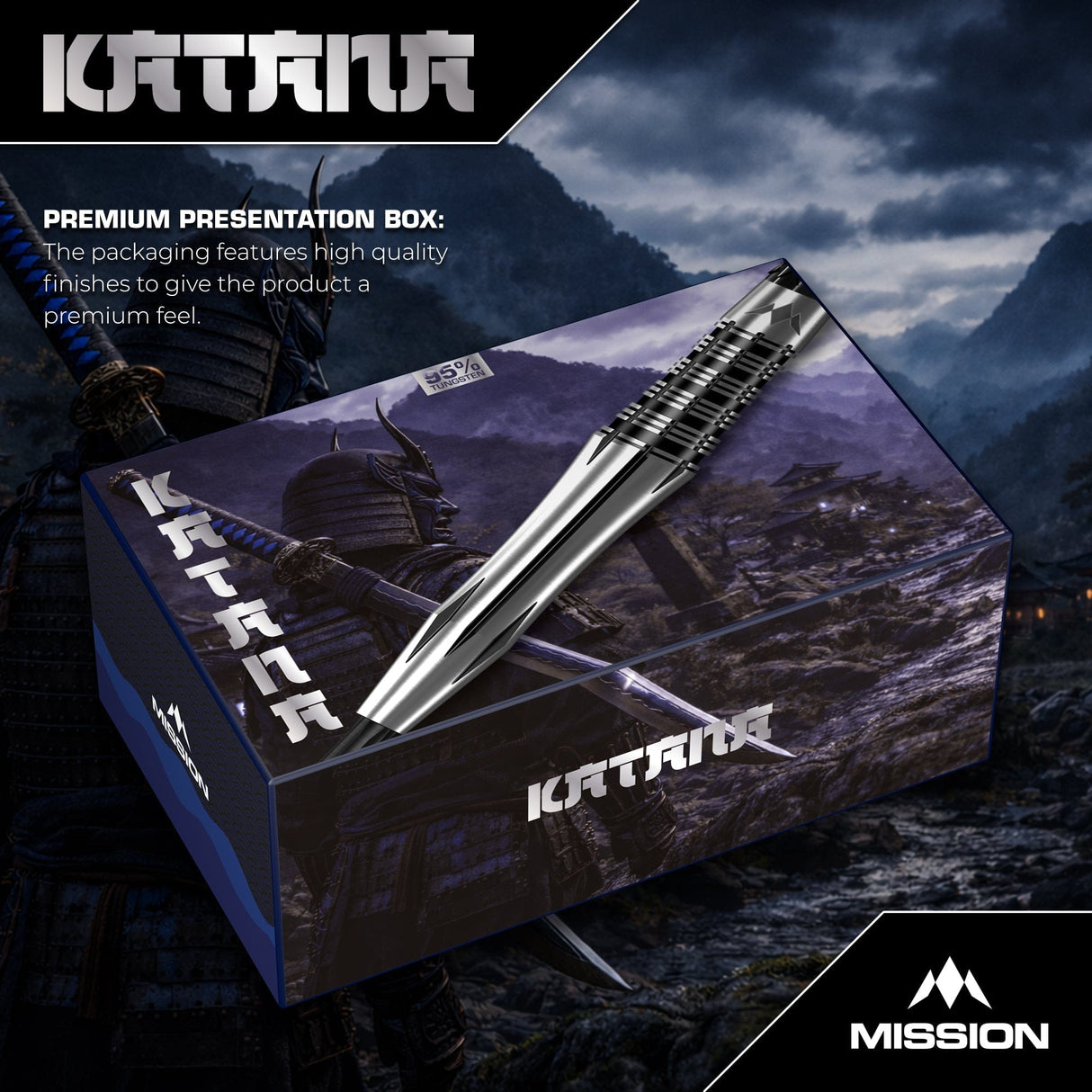 Mission Katana Darts - Steel Tip - 95% Tungsten - view 6